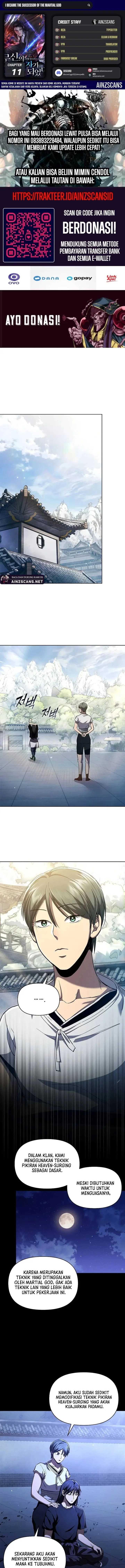 I Became the Successor of the Martial God - Chapter 11 - Page 1