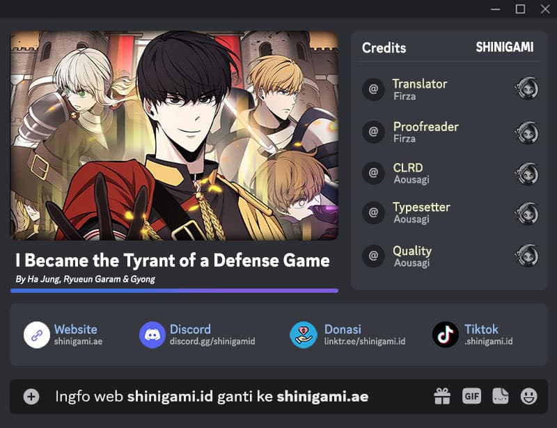 I Became the Tyrant of a Defense Game - Chapter 62 - Page 1