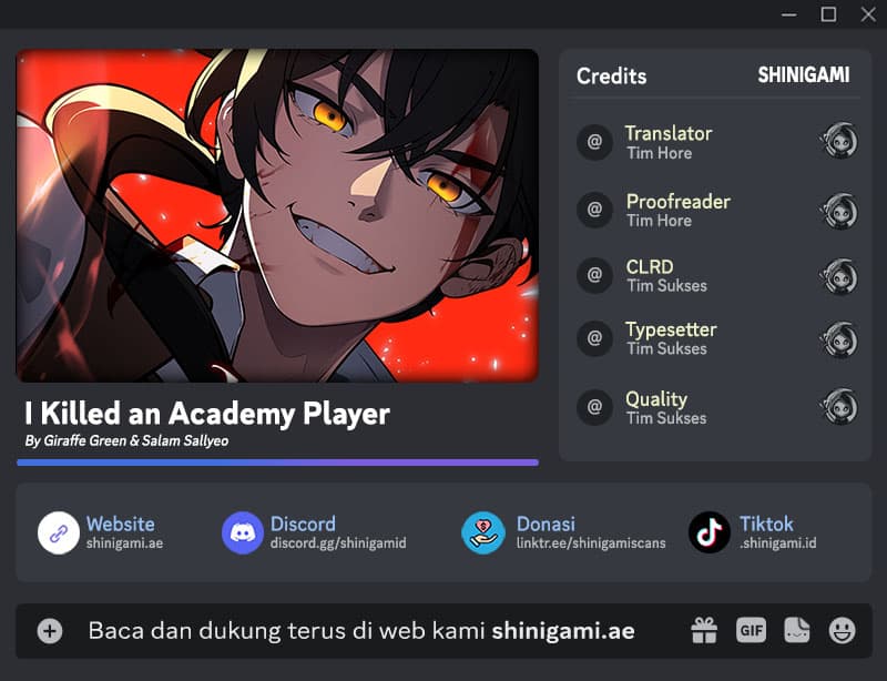 I Killed An Academy Player - Chapter 1 - Page 1