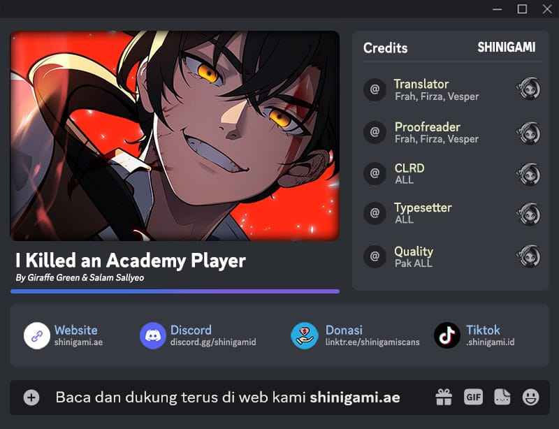 I Killed An Academy Player - Chapter 62 - Page 1