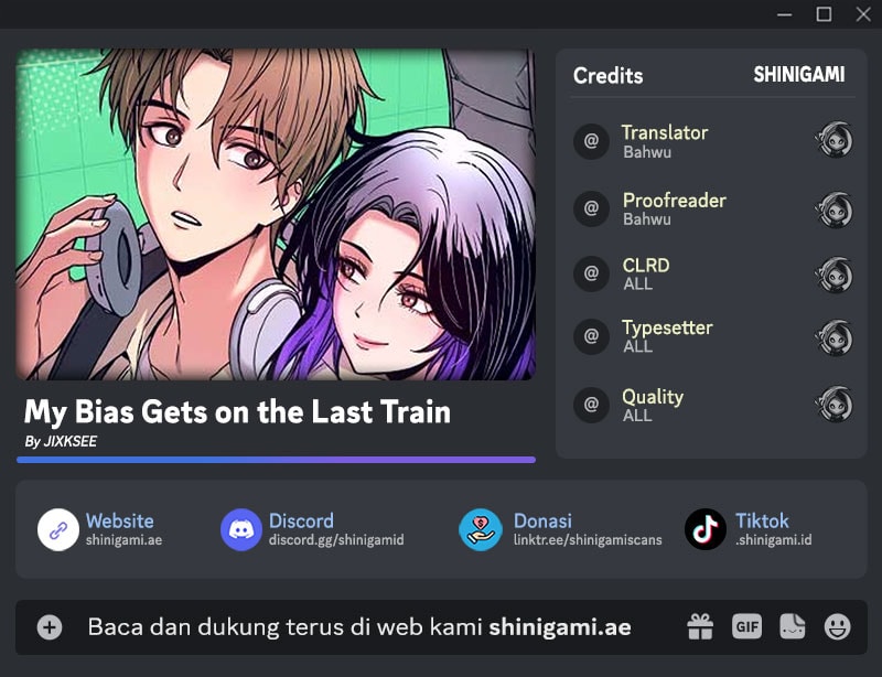My Bias Gets On The Last Train - Orang Yang Suka Pertemuan Singkat - Page 1