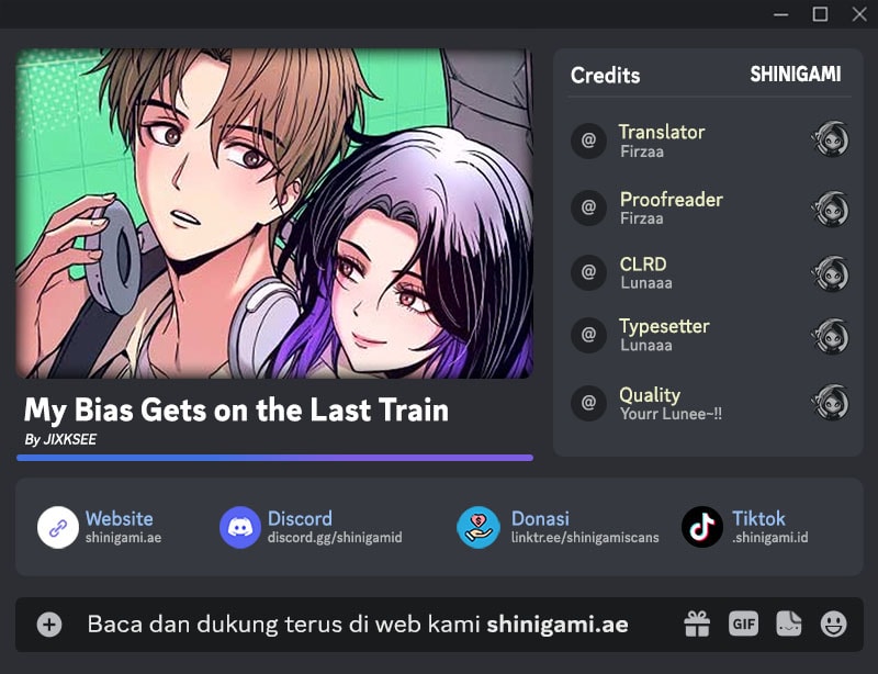 My Bias Gets On The Last Train - Seseorang Yang Menyukai Rencana Malam - Page 1