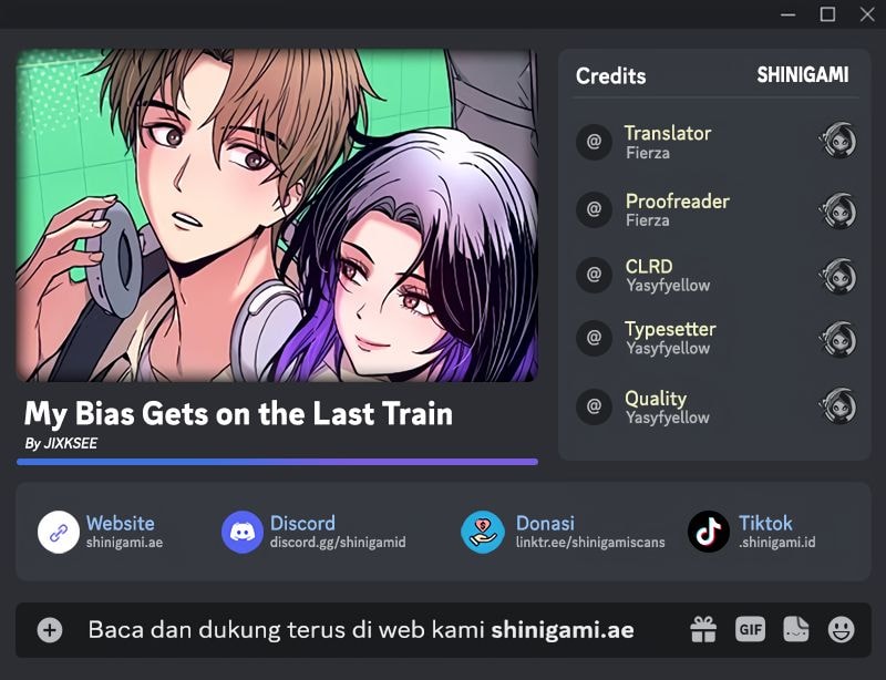My Bias Gets On The Last Train - Seseorang Yang Benar-Benar Menyukaiku - Page 1