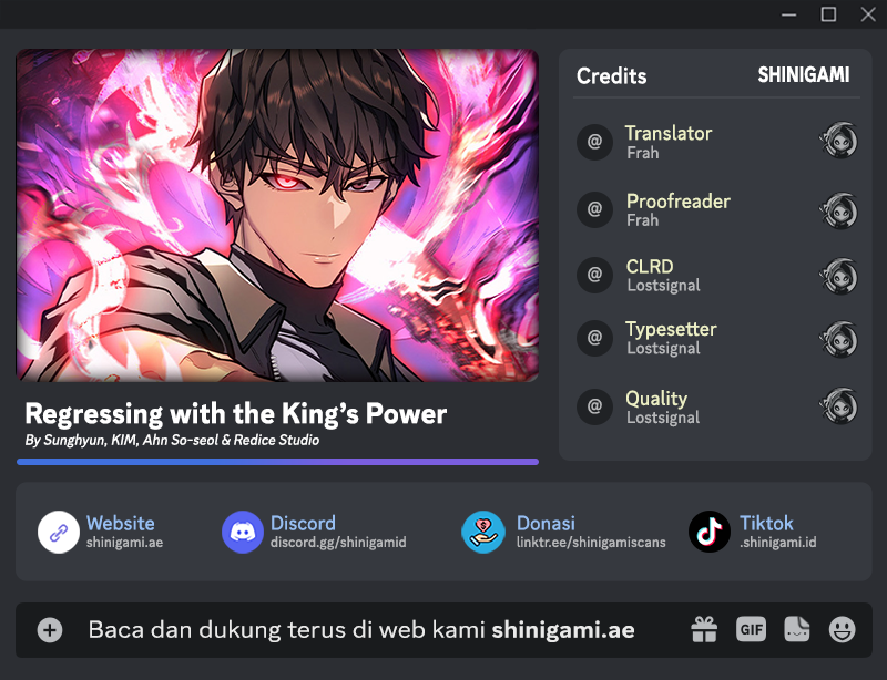 Regressing With The King’s Power - Chapter 23 - Page 1