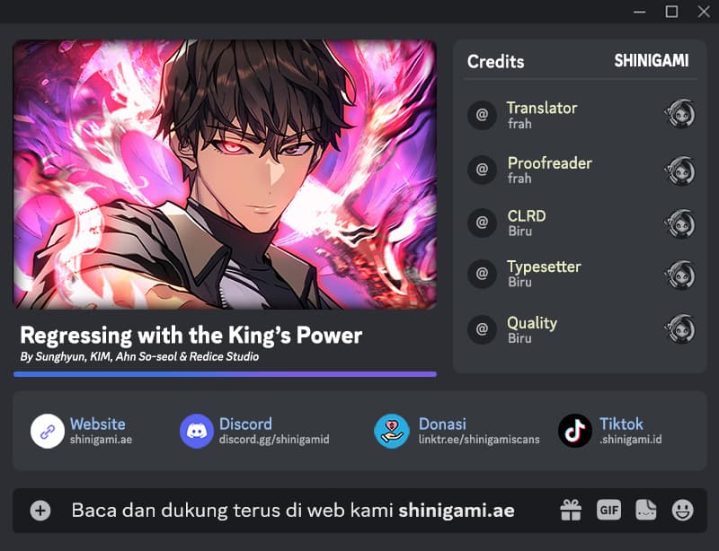 Regressing With The King’s Power - Chapter 27 - Page 1