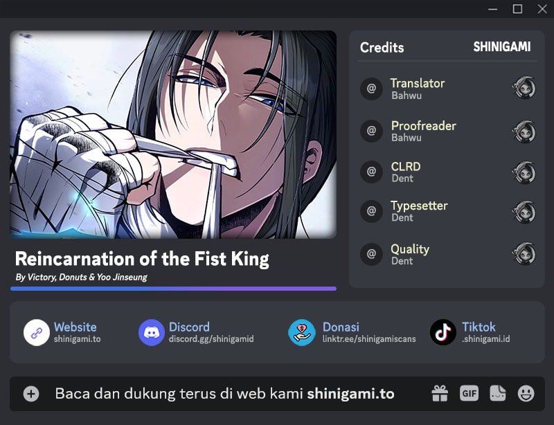 Reincarnation Of The Fist King - Chapter 1 - Page 1
