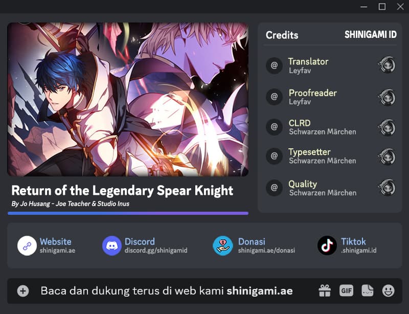 Return of the Legendary Spear Knight - Chapter 105 - Page 1