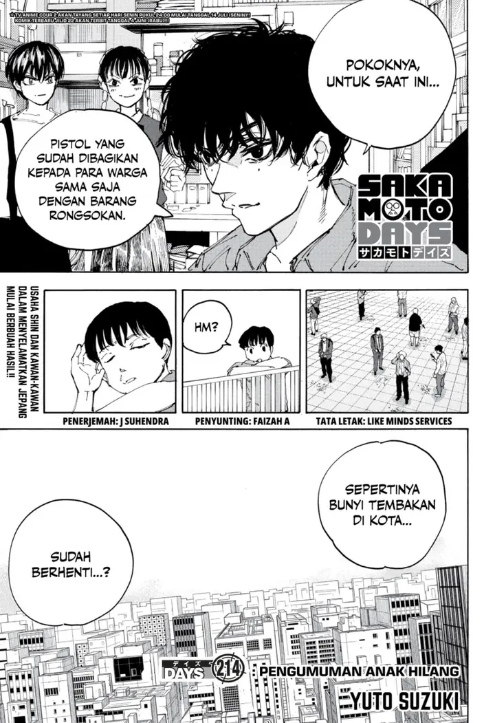 Sakamoto Days - Chapter 214 - Page 1