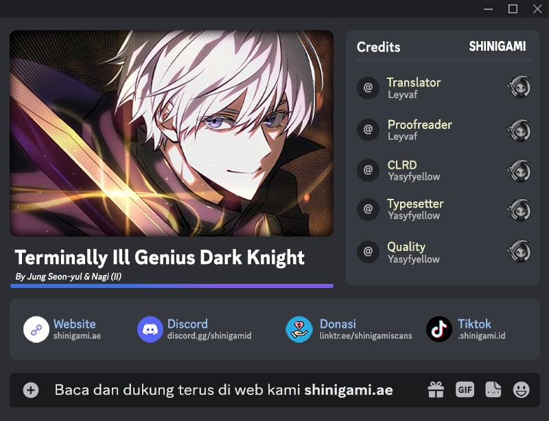 Terminally-Ill Genius Dark Knight - Chapter 95 - Page 1