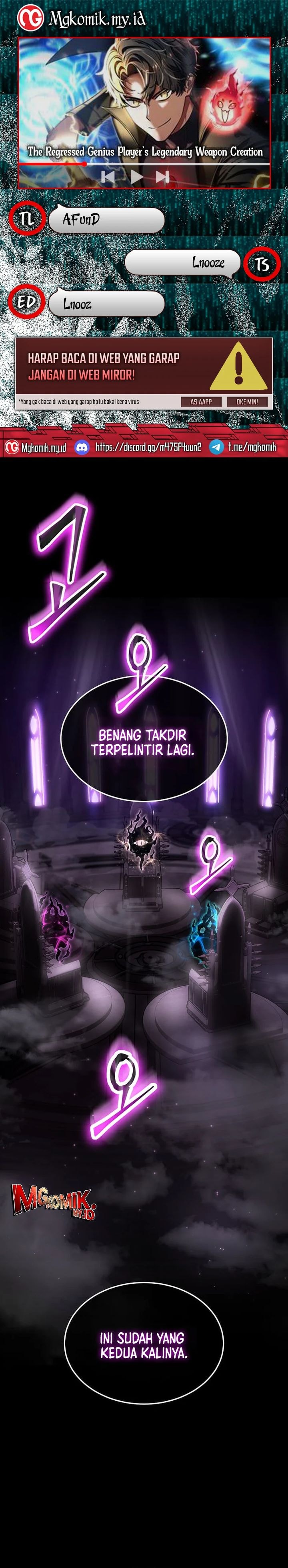 The Regressed Genius Player’s Legendary Weapon Creation - Chapter 44 - Page 1