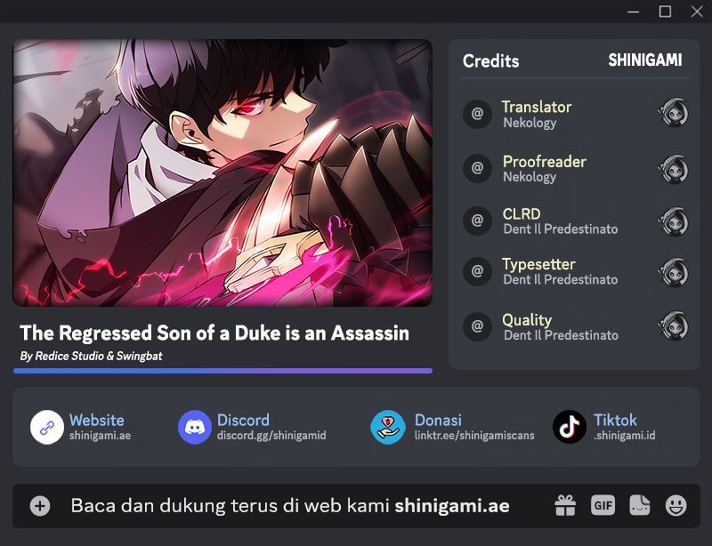 The Regressed Son Of A Duke Is An Assassin - Chapter 63 - Page 1