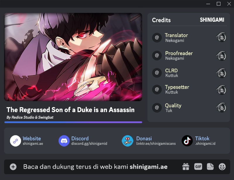 The Regressed Son Of A Duke Is An Assassin - Chapter 72 - Page 1