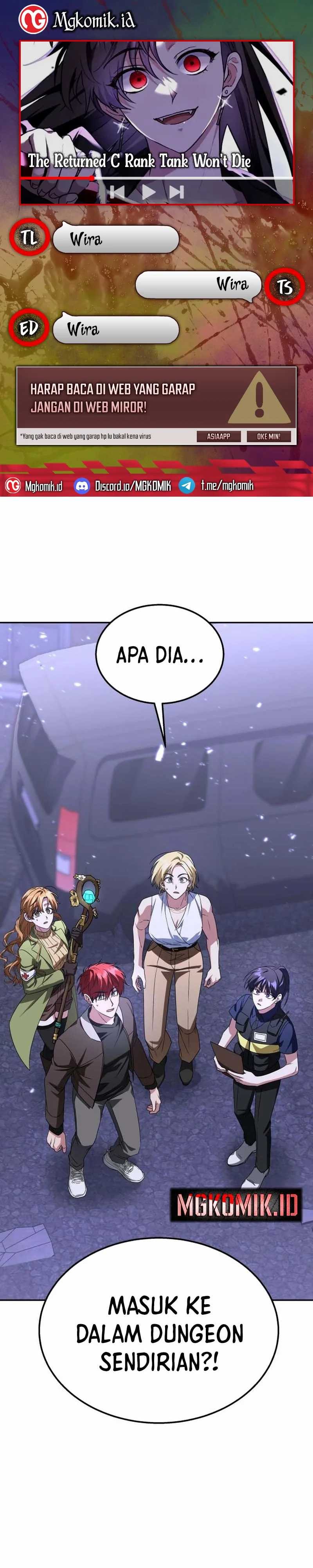 The Returned C-Rank Tank Won’t Die! - Chapter 14 - Page 1