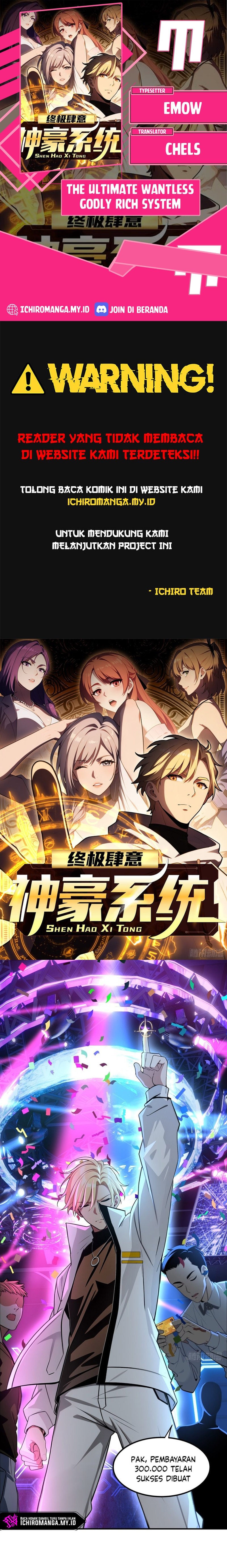The Ultimate Wantless Godly Rich System - Chapter 11 - Page 1