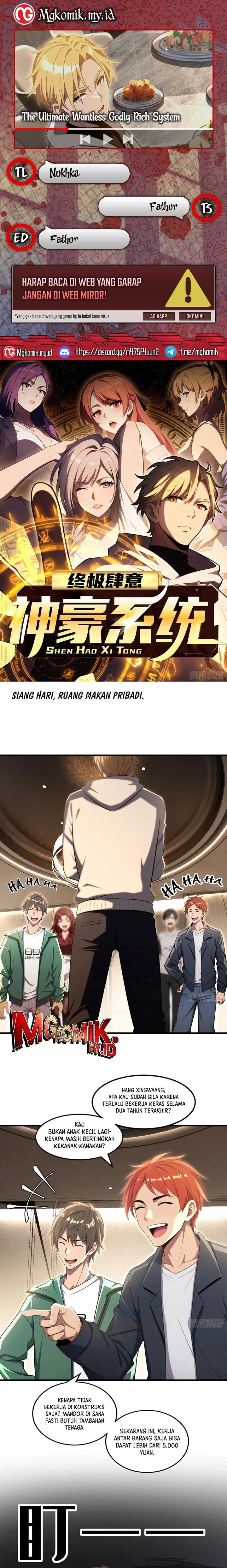 The Ultimate Wantless Godly Rich System - Chapter 32 - Page 1