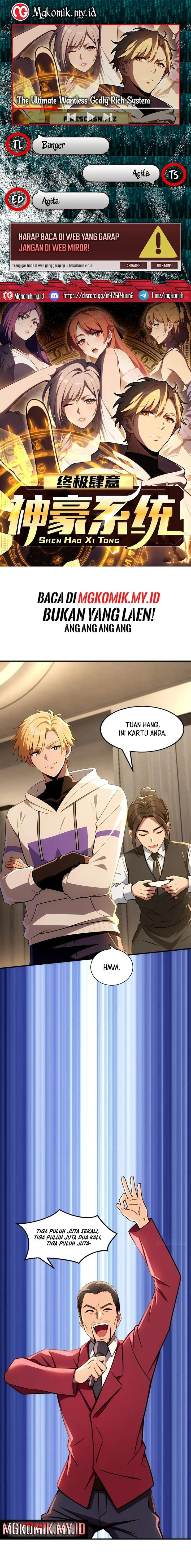 The Ultimate Wantless Godly Rich System - Chapter 34 - Page 1