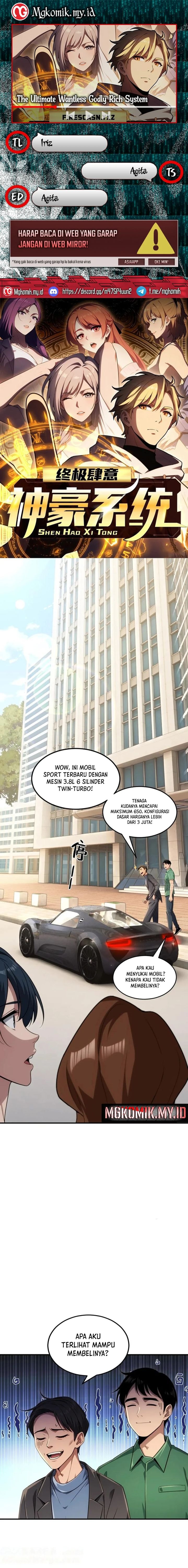 The Ultimate Wantless Godly Rich System - Chapter 36 - Page 1