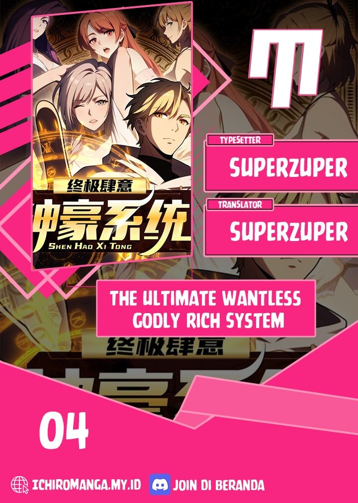 The Ultimate Wantless Godly Rich System - Chapter 4 - Page 1