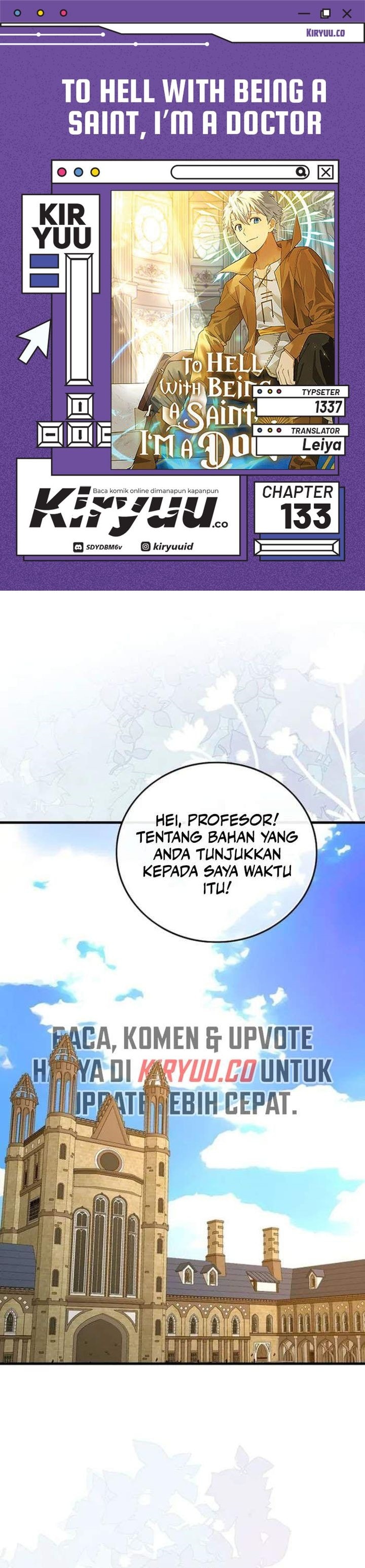 To Hell With Being A Saint, I’m a Doctor - Chapter 133 - Page 1