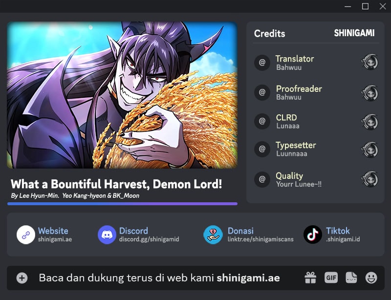What A Bountiful Harvest, Demon Lord! - Chapter 20 - Page 1