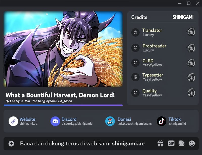 What A Bountiful Harvest, Demon Lord! - Chapter 5 - Page 1